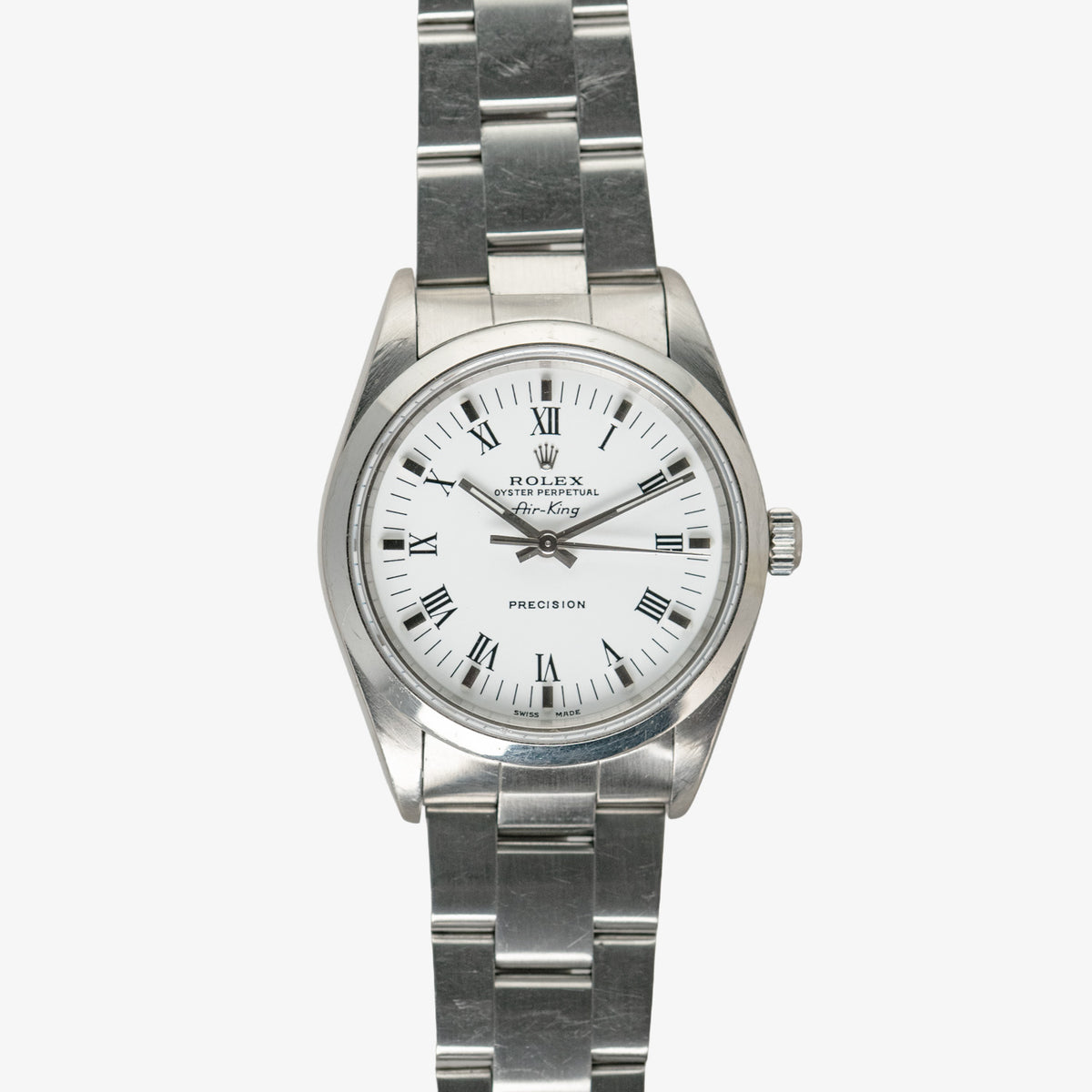 Rolex Air-King Precision 1400 White Roman Dial 34mm