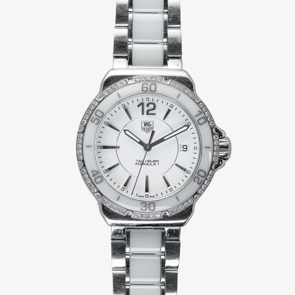 TAG Heuer Formula 1 Diamond WAH1213 White Dial 37mm