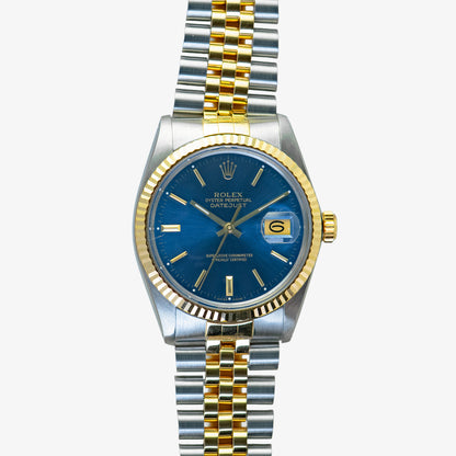 Rolex Datejust Two-Tone 16013 Blue Dial 36mm