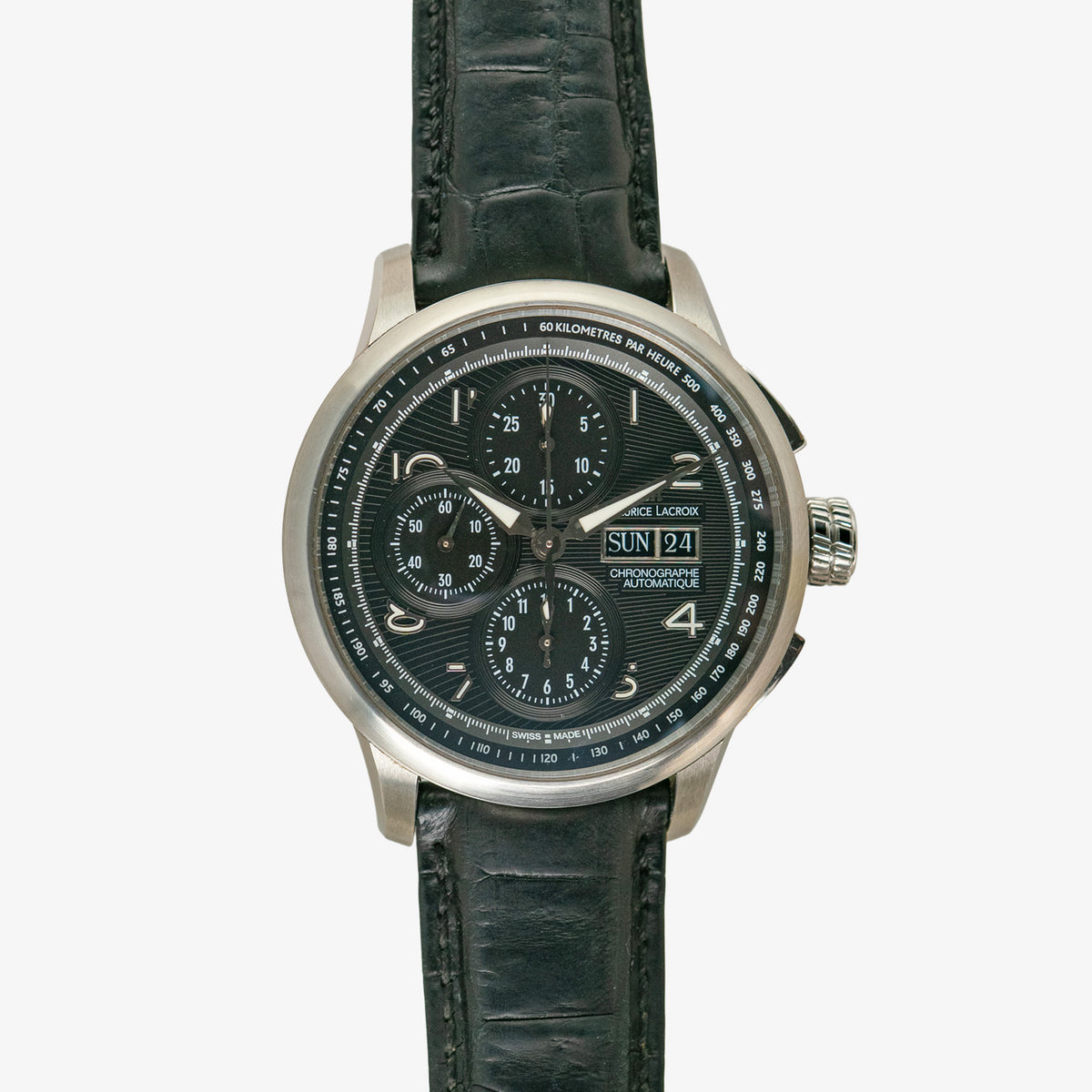 Maurice Lacroix Masterpiece Chronograph Black Dial 40mm