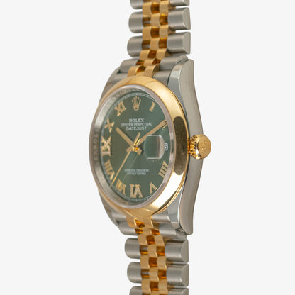 Rolex Datejust 126203 Two-Tone Mint Green Dial 36mm