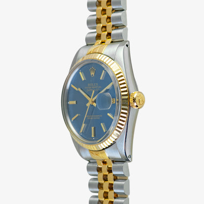 Rolex Datejust Two-Tone 16013 Blue Dial 36mm