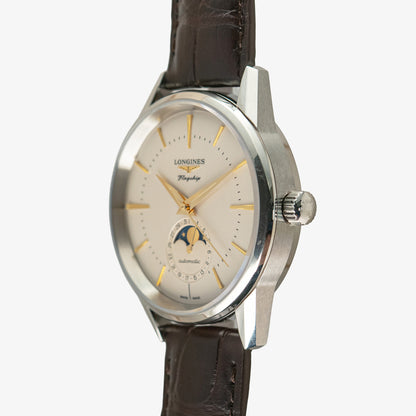 Longines Flagship Heritage Moonphase Automatic Silver 38.5mm