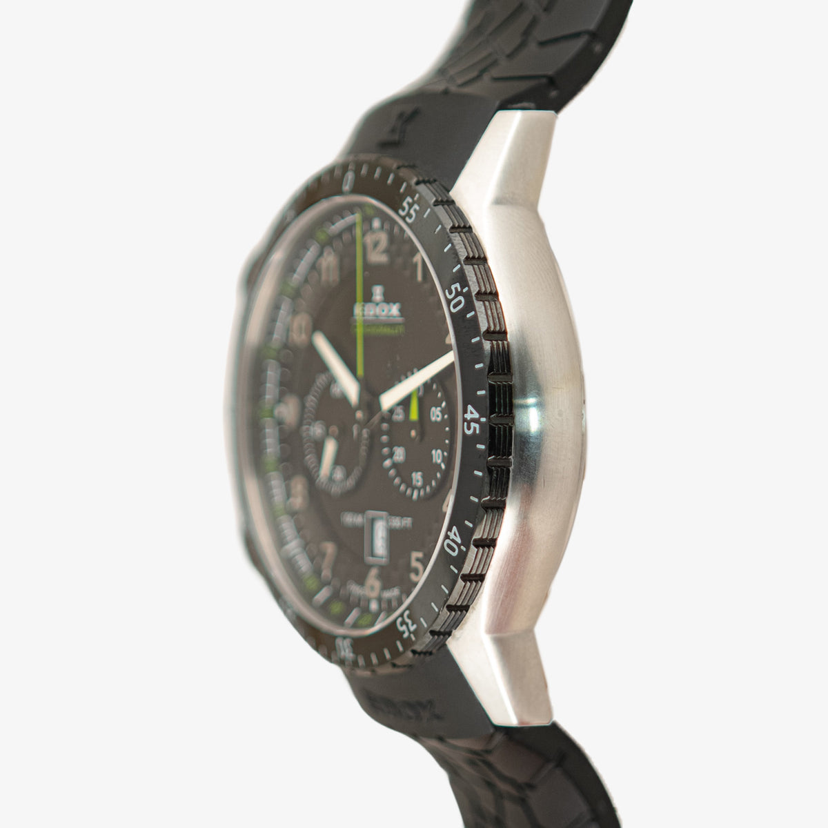 Edox Chronorally 1 Chronograph Brown Carbon Dial 45mm