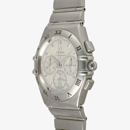 Omega Constellation Double Eagle Chronograph Silver Dial 39mm
