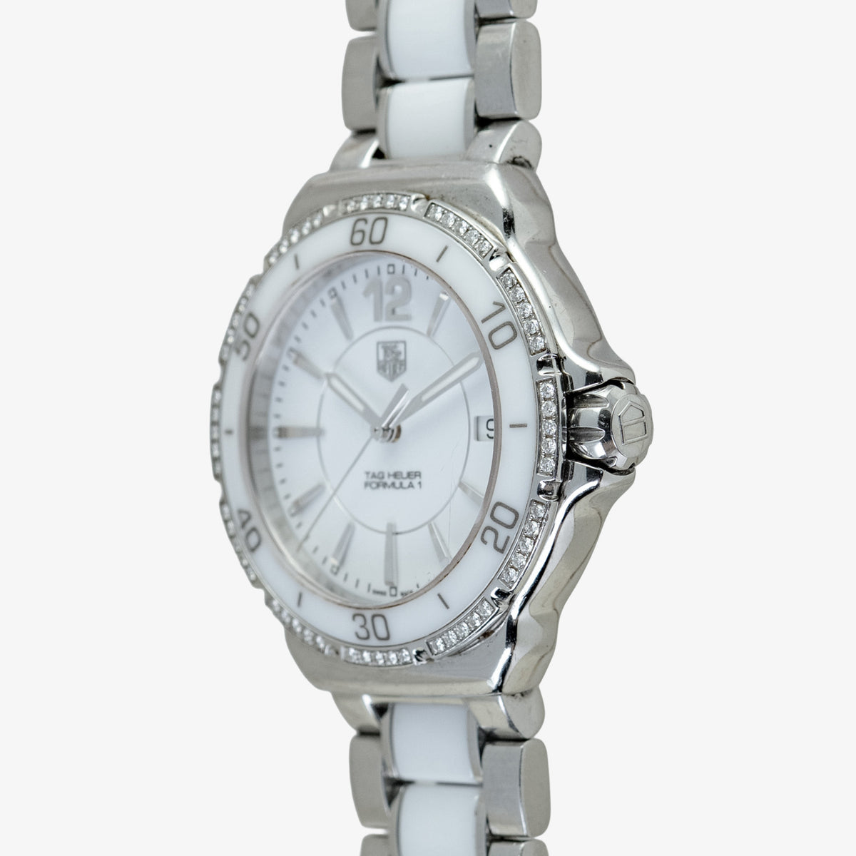 TAG Heuer Formula 1 Diamond WAH1213 White Dial 37mm