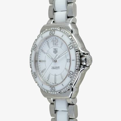 TAG Heuer Formula 1 Diamond WAH1213 White Dial 37mm