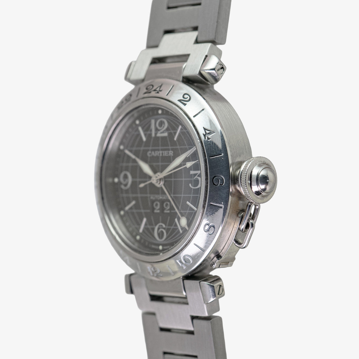 Cartier Pasha GMT Automatic Black Dial 35mm