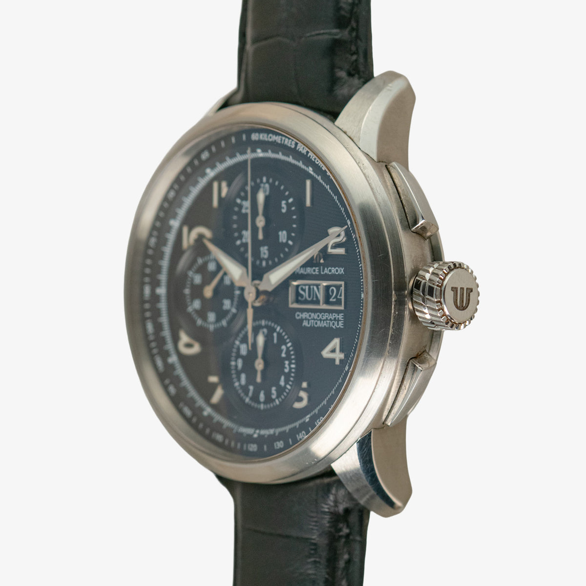 Maurice Lacroix Masterpiece Chronograph Black Dial 40mm
