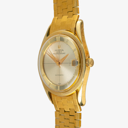 Universal Genève Polerouter Date Automatic Gold Capped 35mm