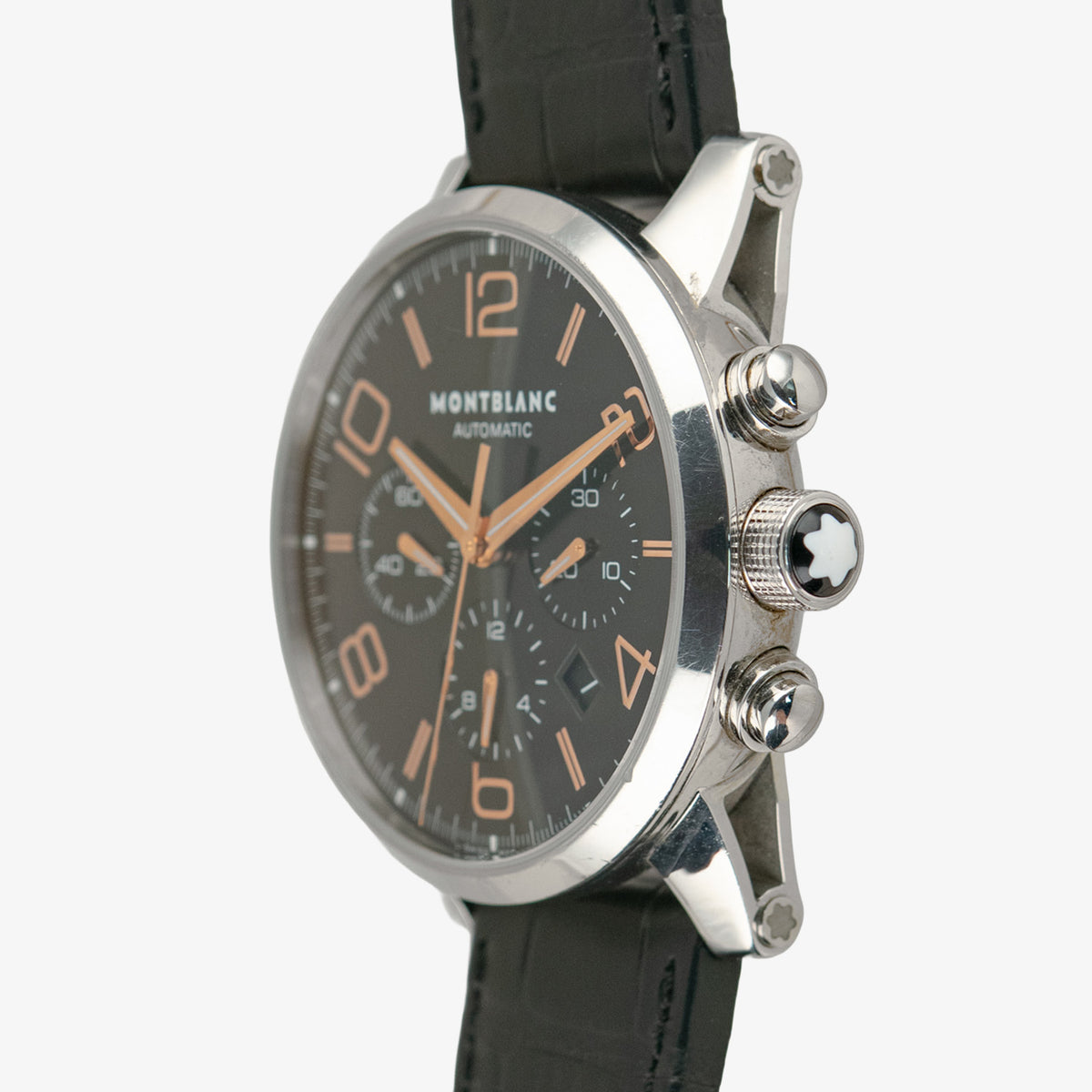 Montblanc TimeWalker Chronograph Black Dial Red Gold 43mm