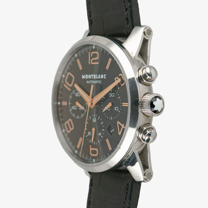 Montblanc TimeWalker Chronograph Black Dial Red Gold 43mm
