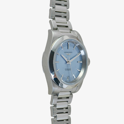 Longines Conquest Automatic Lavender Dial 34mm
