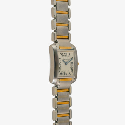 Cartier Tank Française Small Two-Tone Silver Dial 20mm