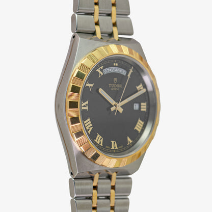 Tudor Royal Two-Tone Day-Date Black Dial 41mm