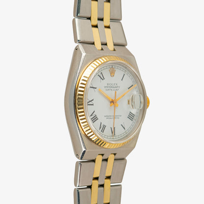 Rolex Datejust Oysterquartz 17013 White Roman Dial 36mm