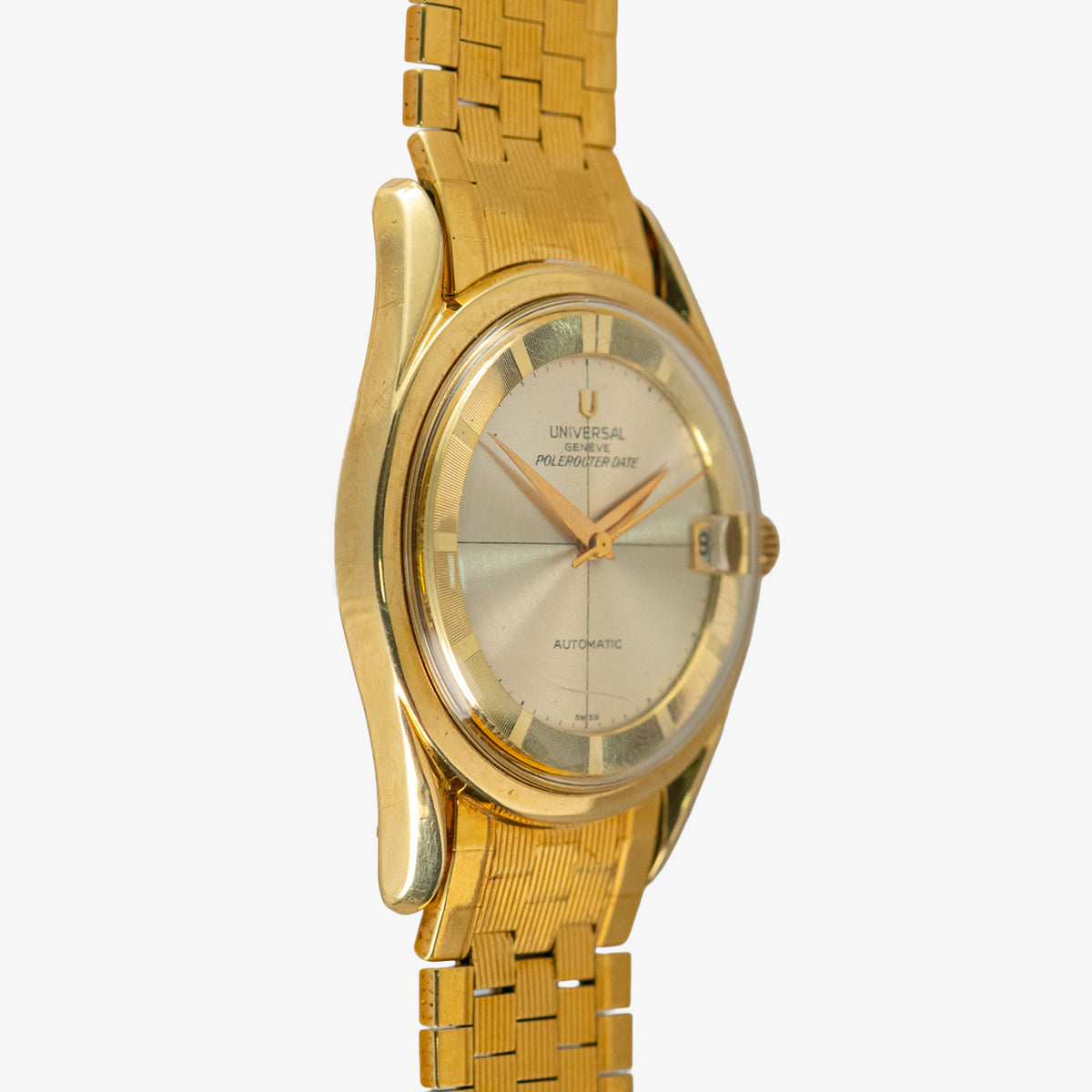 Universal Genève Polerouter Date Automatic Gold Capped 35mm