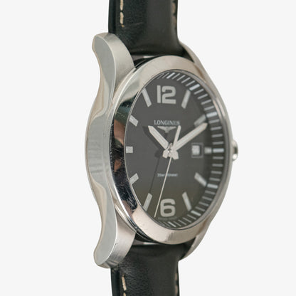 Longines Conquest Quartz Date Black Dial 42mm