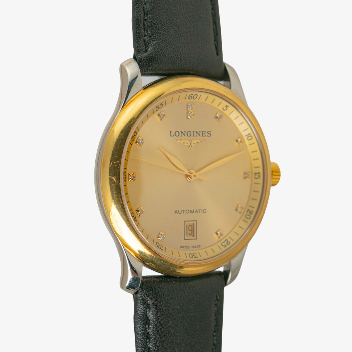 Longines Master Collection Automatic Diamond Golden Dial 38.5mm
