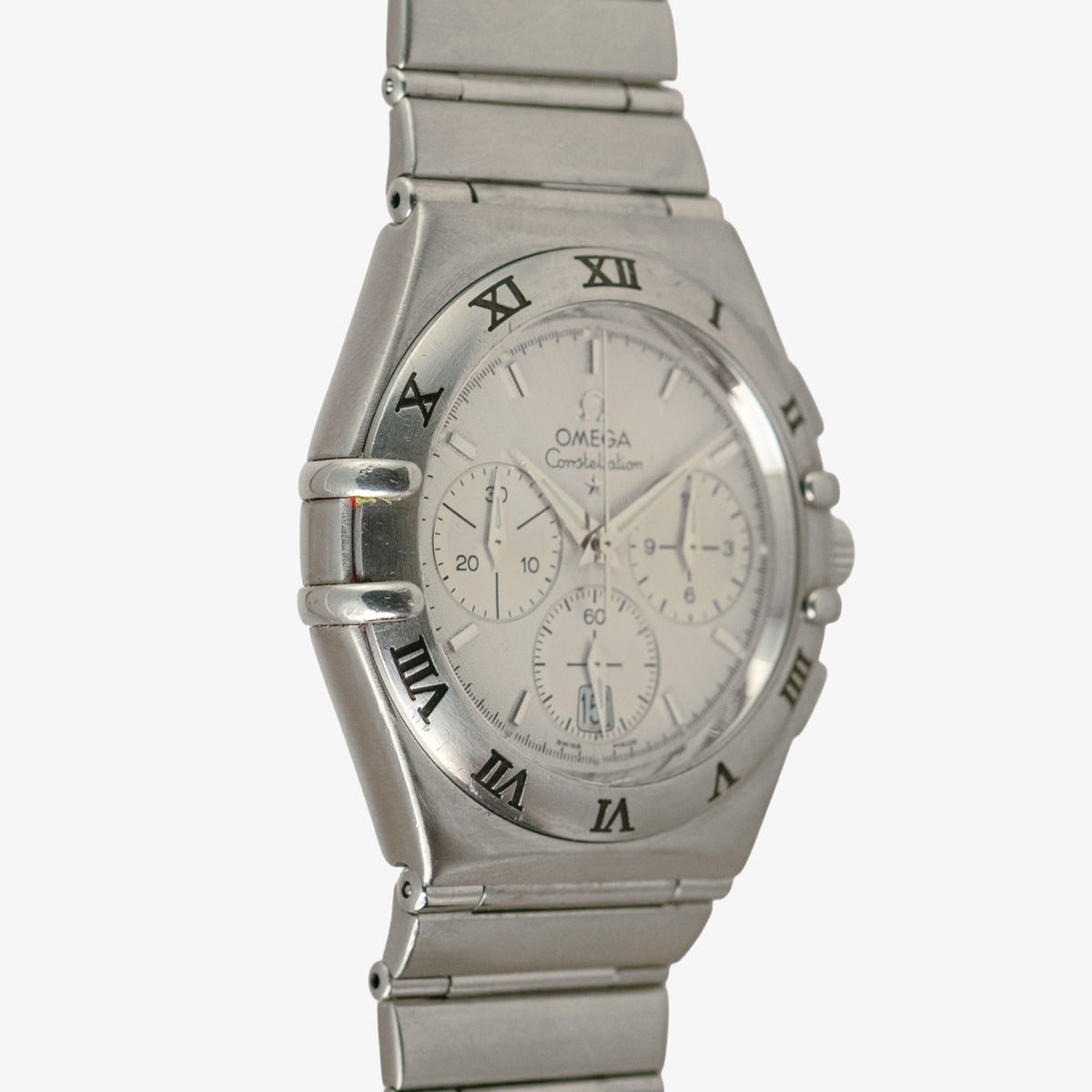 Omega Constellation Double Eagle Chronograph Silver Dial 39mm