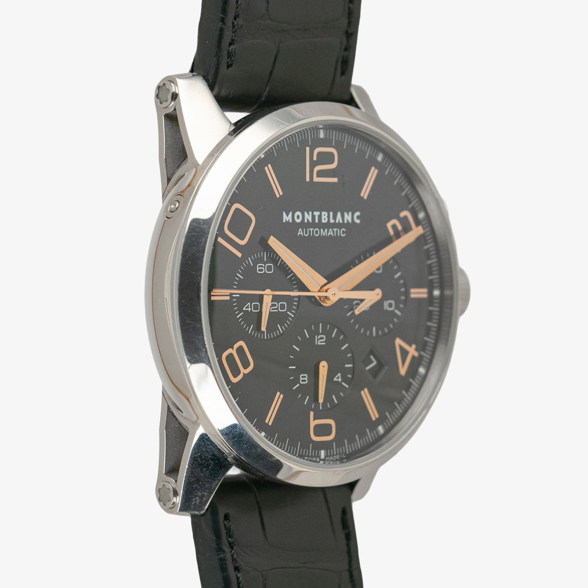 Montblanc TimeWalker Chronograph Black Dial Red Gold 43mm