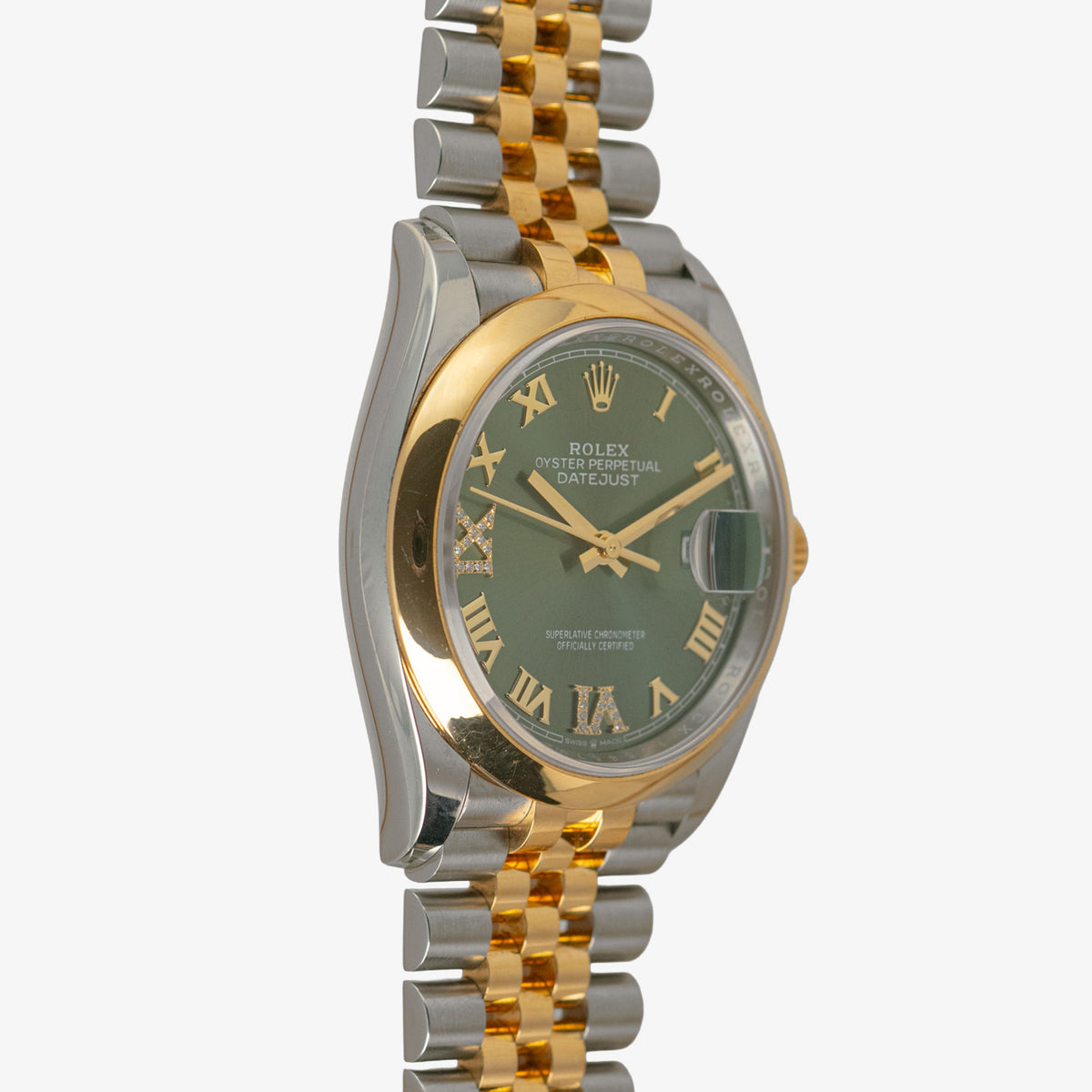 Rolex Datejust 126203 Two-Tone Mint Green Dial 36mm