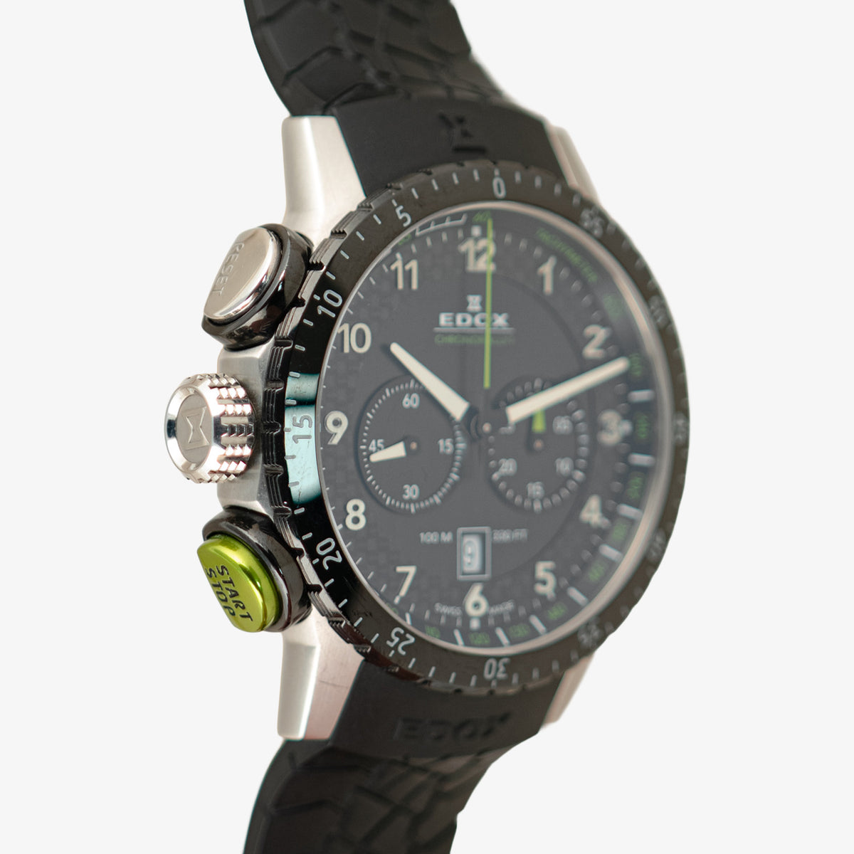 Edox Chronorally 1 Chronograph Brown Carbon Dial 45mm