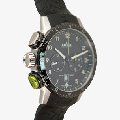 Edox Chronorally 1 Chronograph Brown Carbon Dial 45mm