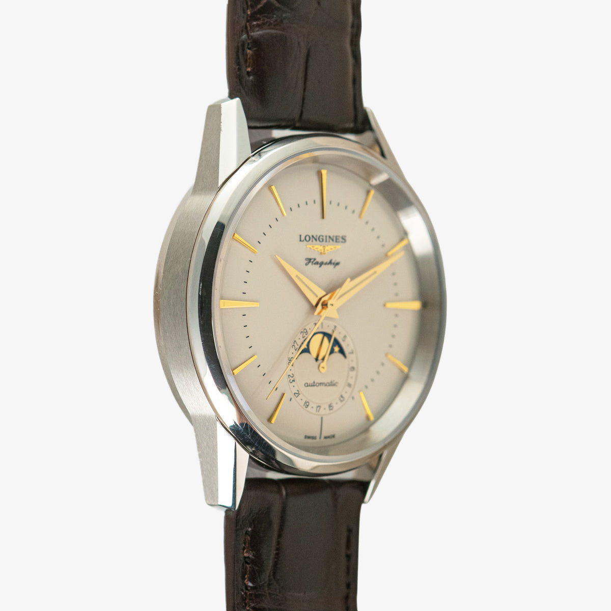 Longines Flagship Heritage Moonphase Automatic Silver 38.5mm