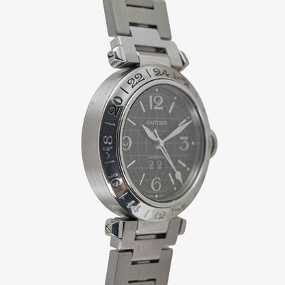 Cartier Pasha GMT Automatic Black Dial 35mm