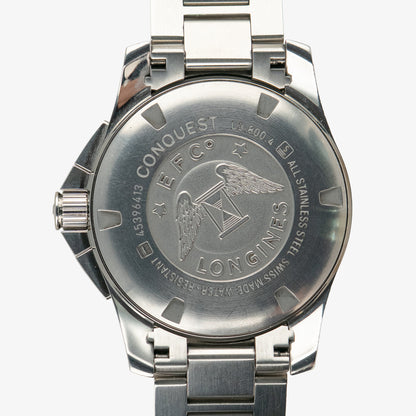 Longines Conquest Chronograph "1/100th" Silver Dial 41mm