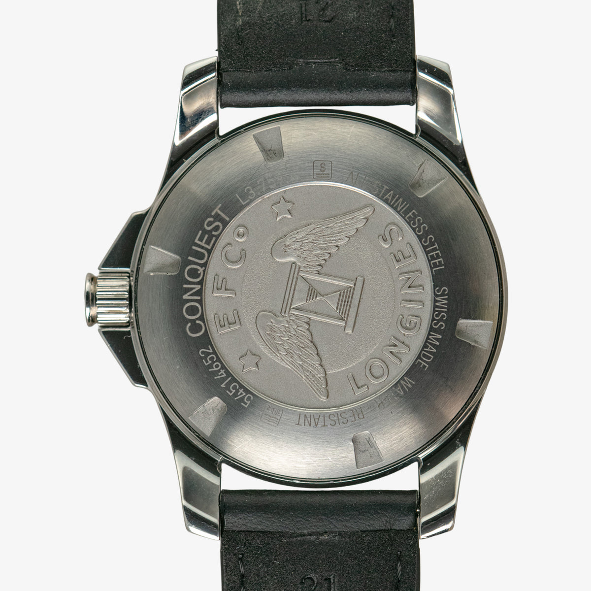 Longines Conquest Quartz Date Black Dial 42mm