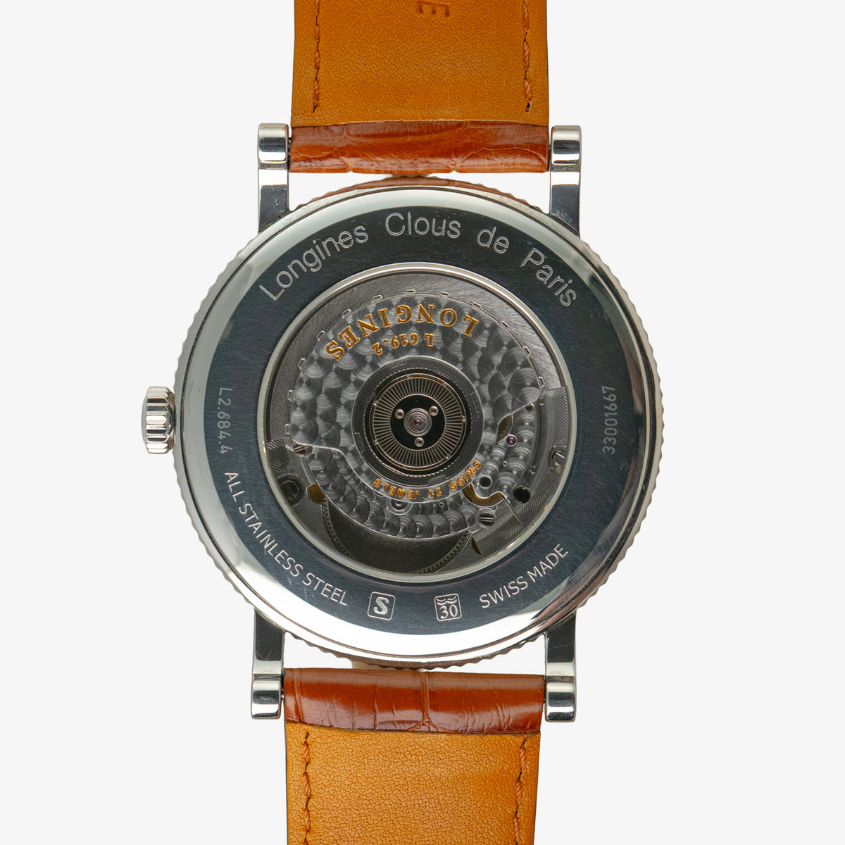 Longines Clous de Paris Automatic Silver Dial 40mm