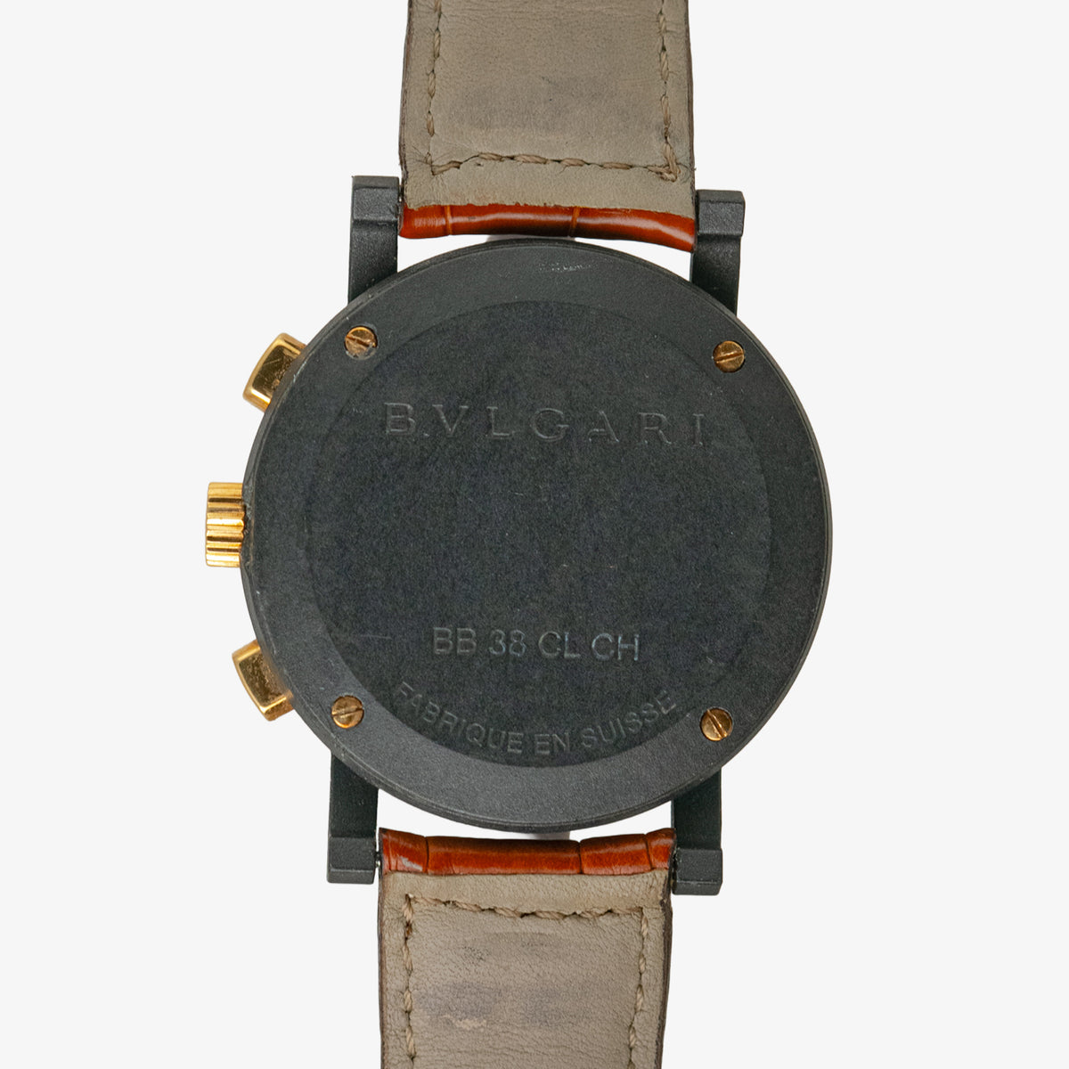 Bulgari Bvlgari Carbon Gold Chronograph Black Dial 38mm