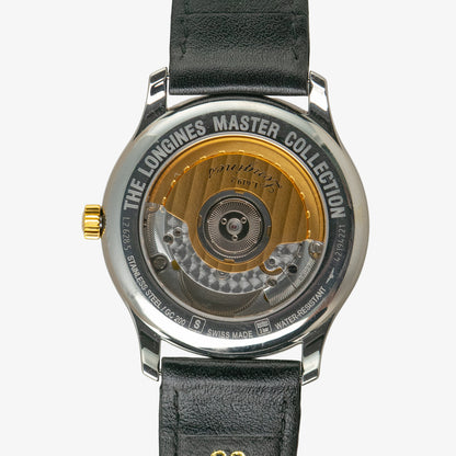 Longines Master Collection Automatic Diamond Golden Dial 38.5mm