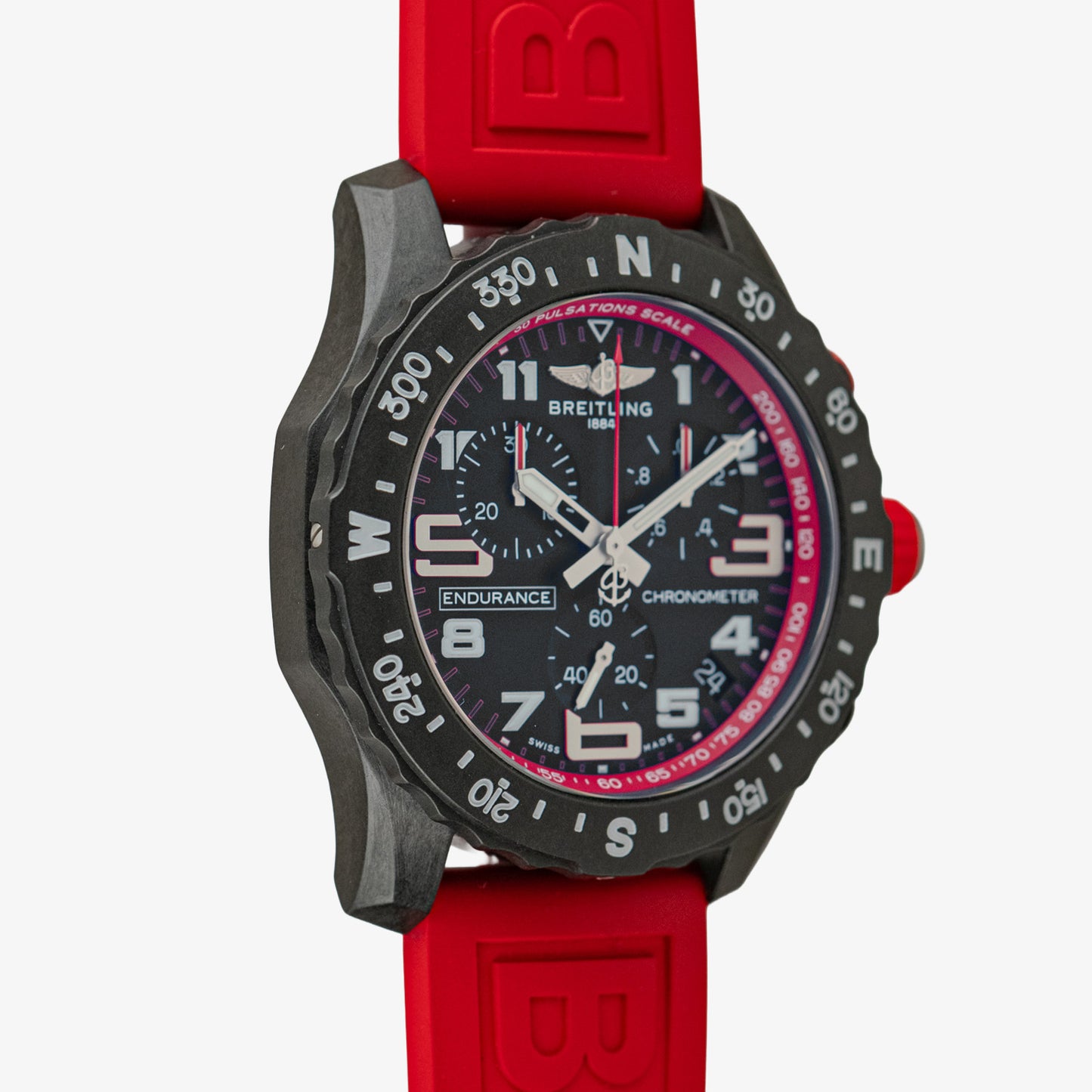 Breitling Endurance Pro Black/Red Quartz Chronograph 44mm