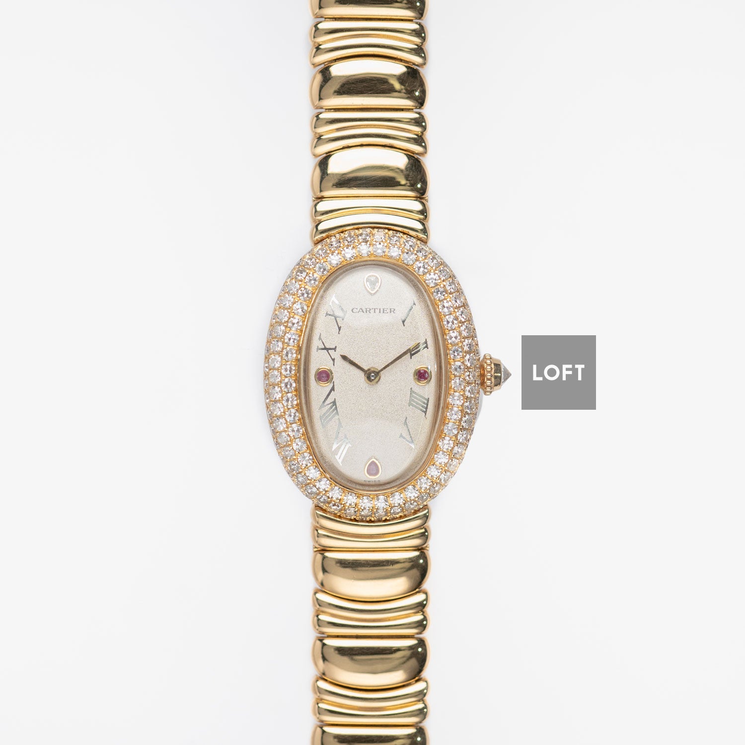 Cartier Baignoire Joaillerie 1950 1 Oro y Diamantes