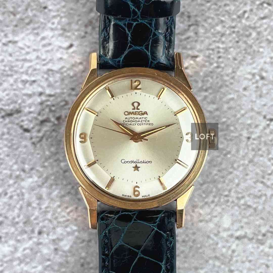 Omega Constellation "Pie-Pan" Acero/Oro 35 mm Vintage