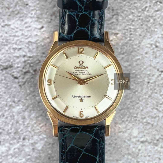 Omega Constellation "Pie-Pan" Acero/Oro 35 mm Vintage