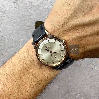 Omega Constellation "Pie-Pan" Acero/Oro 35 mm Vintage