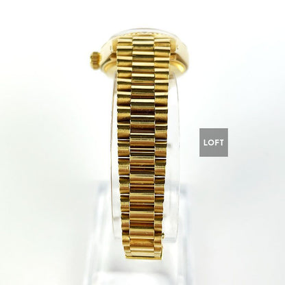 Rolex Lady-Datejust 26 Gold President Linen Dial