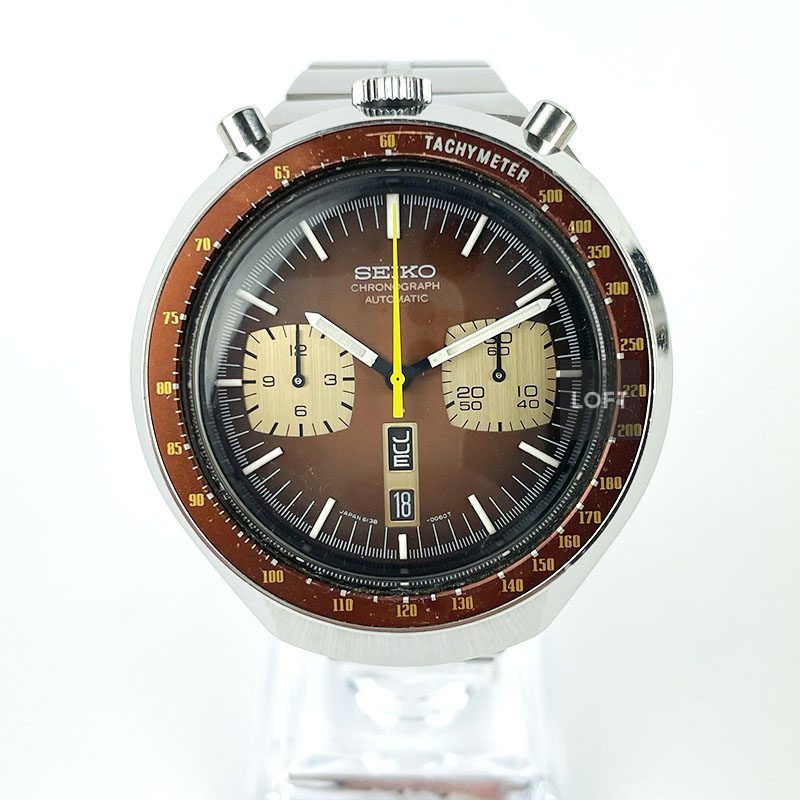 Seiko "Bullhead" Chronograph 6138-0040 Brown 44 mm