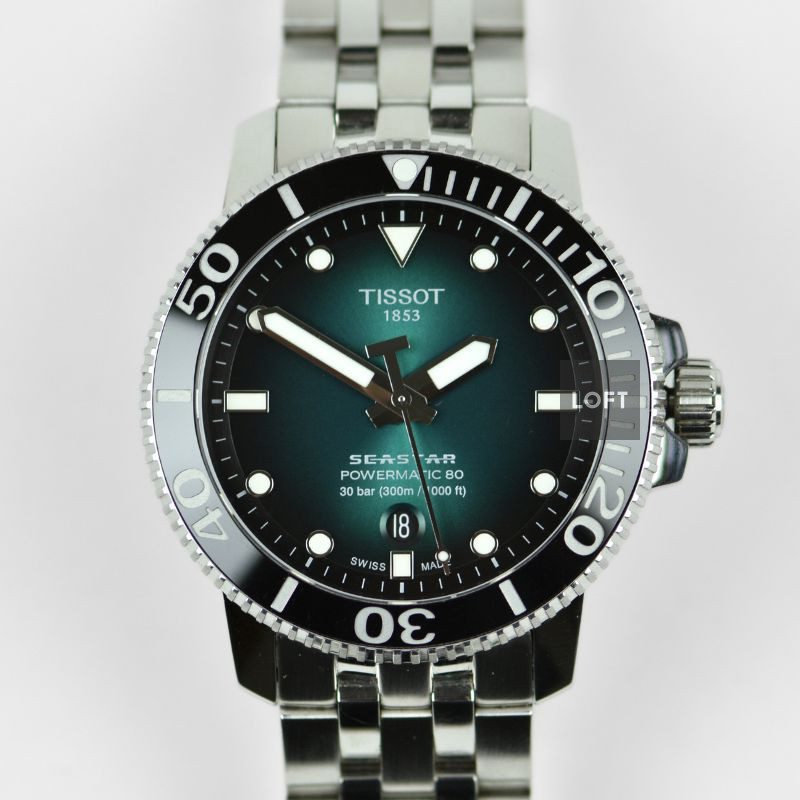 Tissot Seastar 1000 Powermatic 80 Green Dial 43 mm