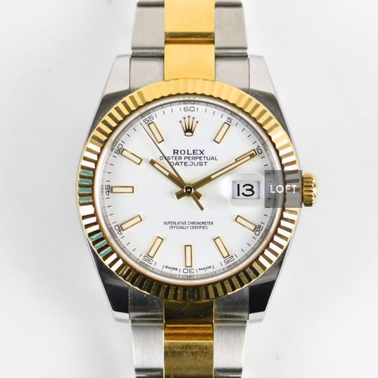 Rolex Datejust 41 Ref. 126333 White Dial / Rolesor / Oyster