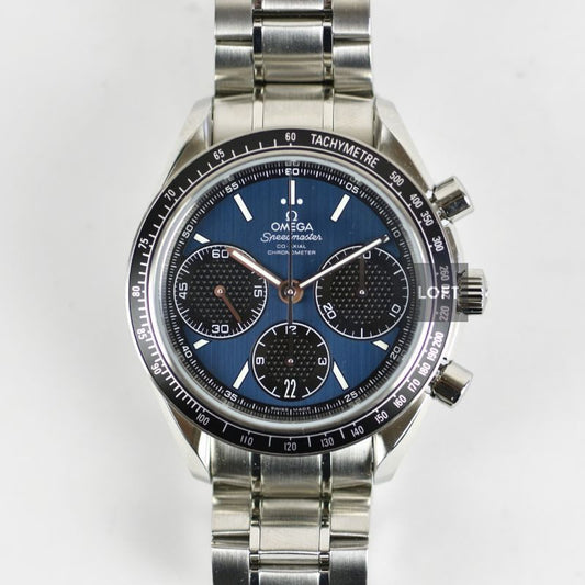 Omega Speedmaster Racing Chronograph Blue Dial 40 mm