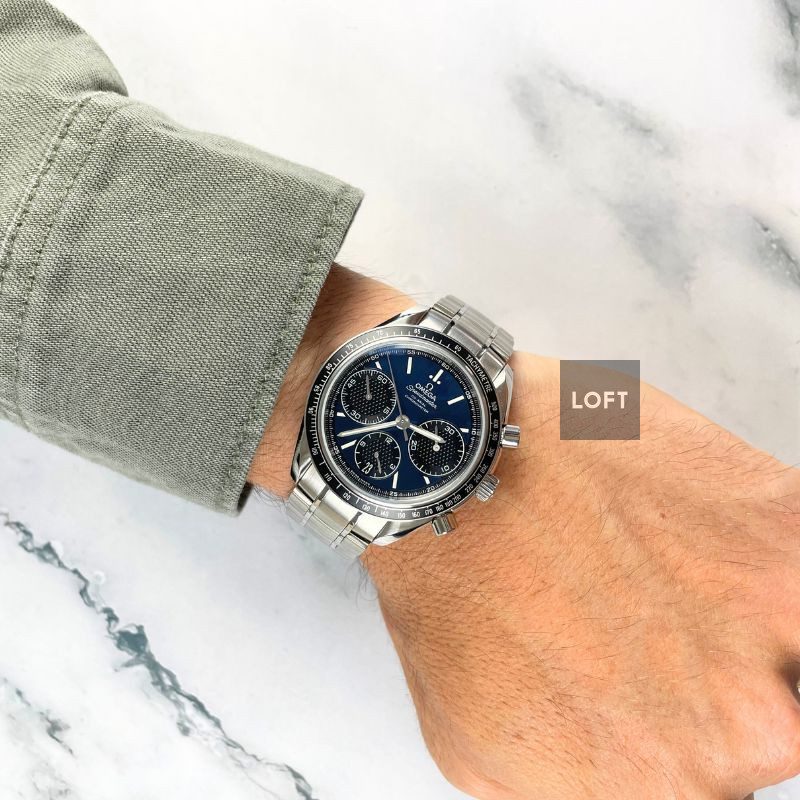 Omega Speedmaster Racing Chronograph Blue Dial 40 mm