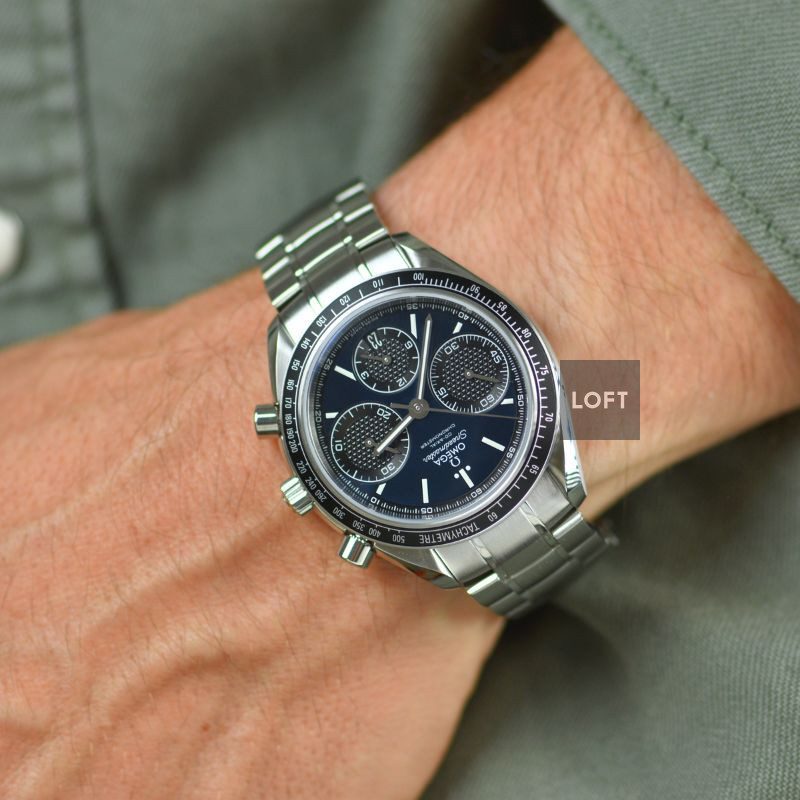 Omega Speedmaster Racing Chronograph Blue Dial 40 mm