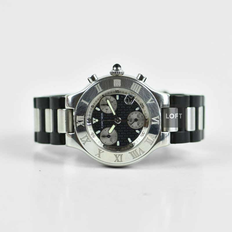Cartier Must 21 Chronoscaph 2424 Quartz Chronograph 38 mm – LOFT