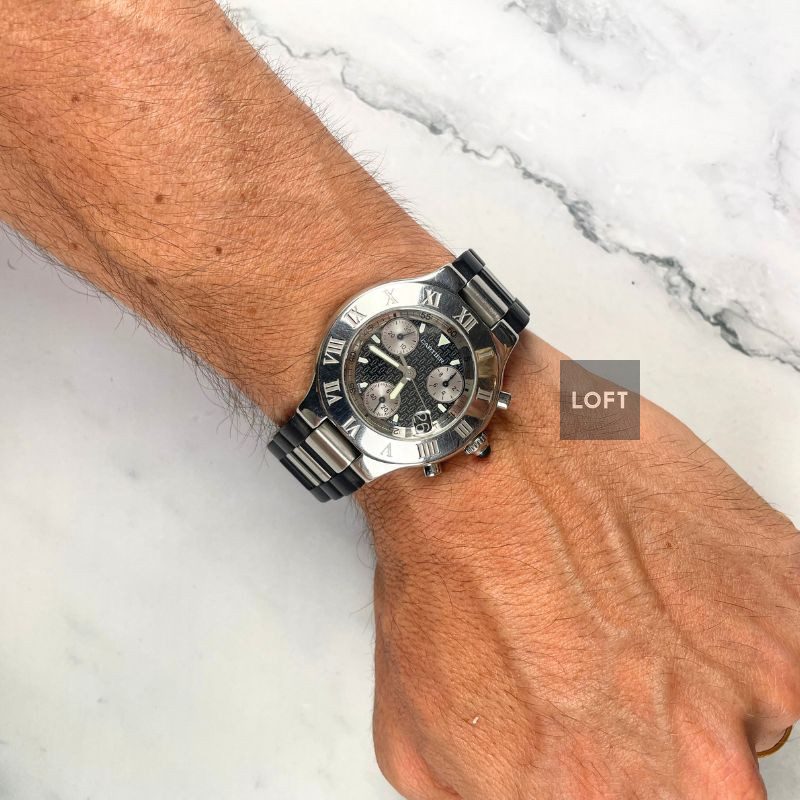 Cartier Must 21 Chronoscaph 2424 Quartz Chronograph 38 mm – LOFT