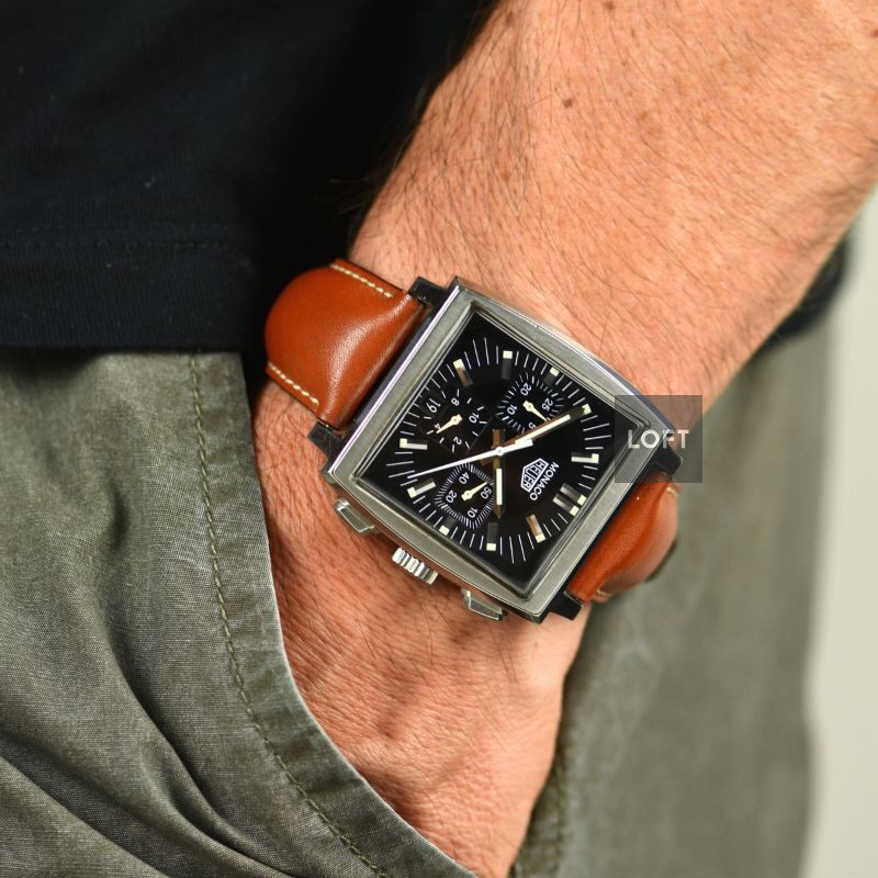 TAG Heuer Monaco Automatic Chronograph Black Dial 38 mm